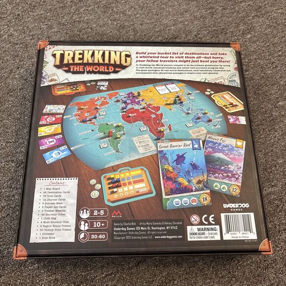 Underdog Games Trekking The World Board Game 2020 Complete - Picture 12 of 13
